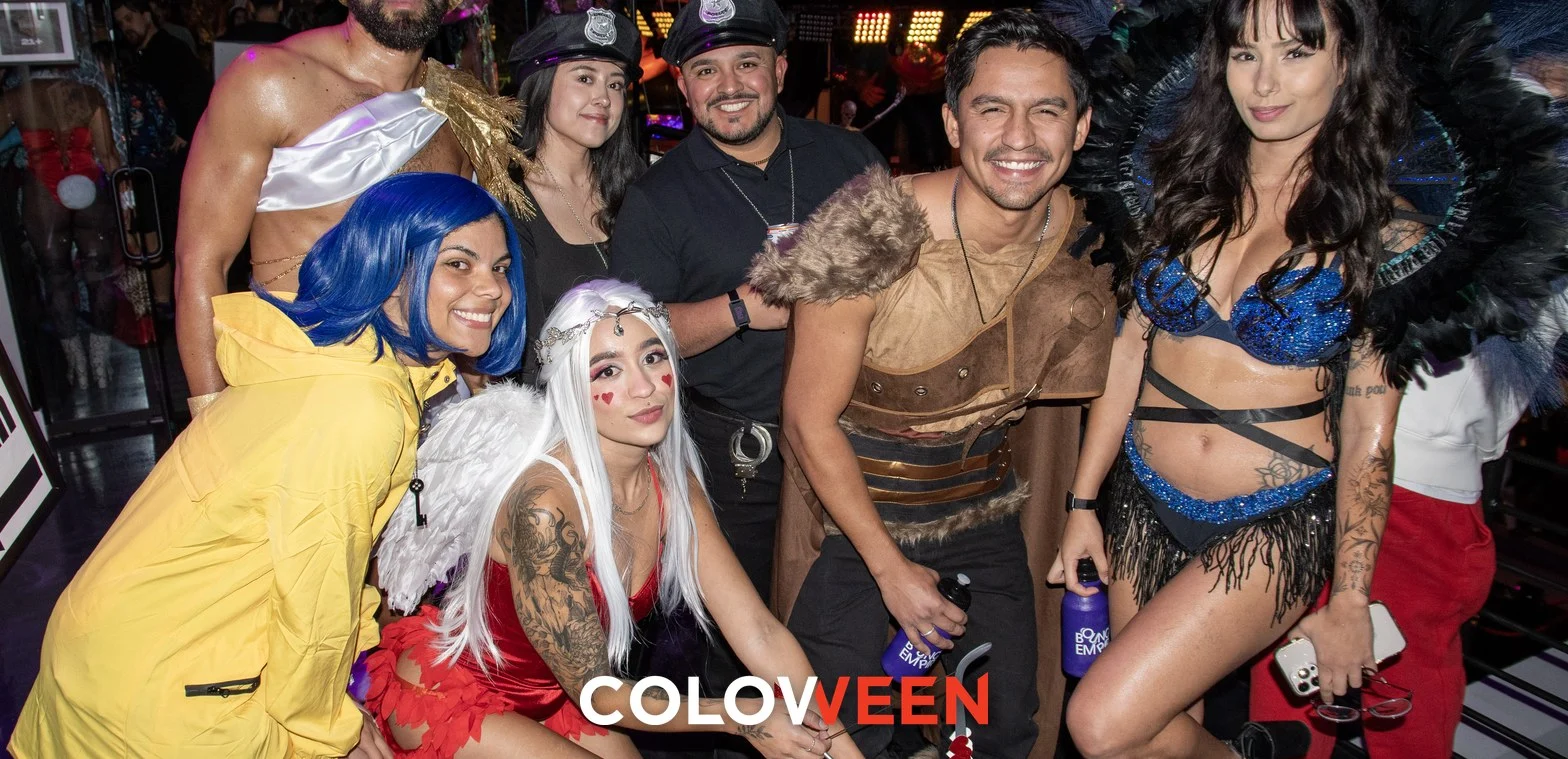 Open Bar 9PM–3AM — Coloween Denver Halloween party at Bounce Empire