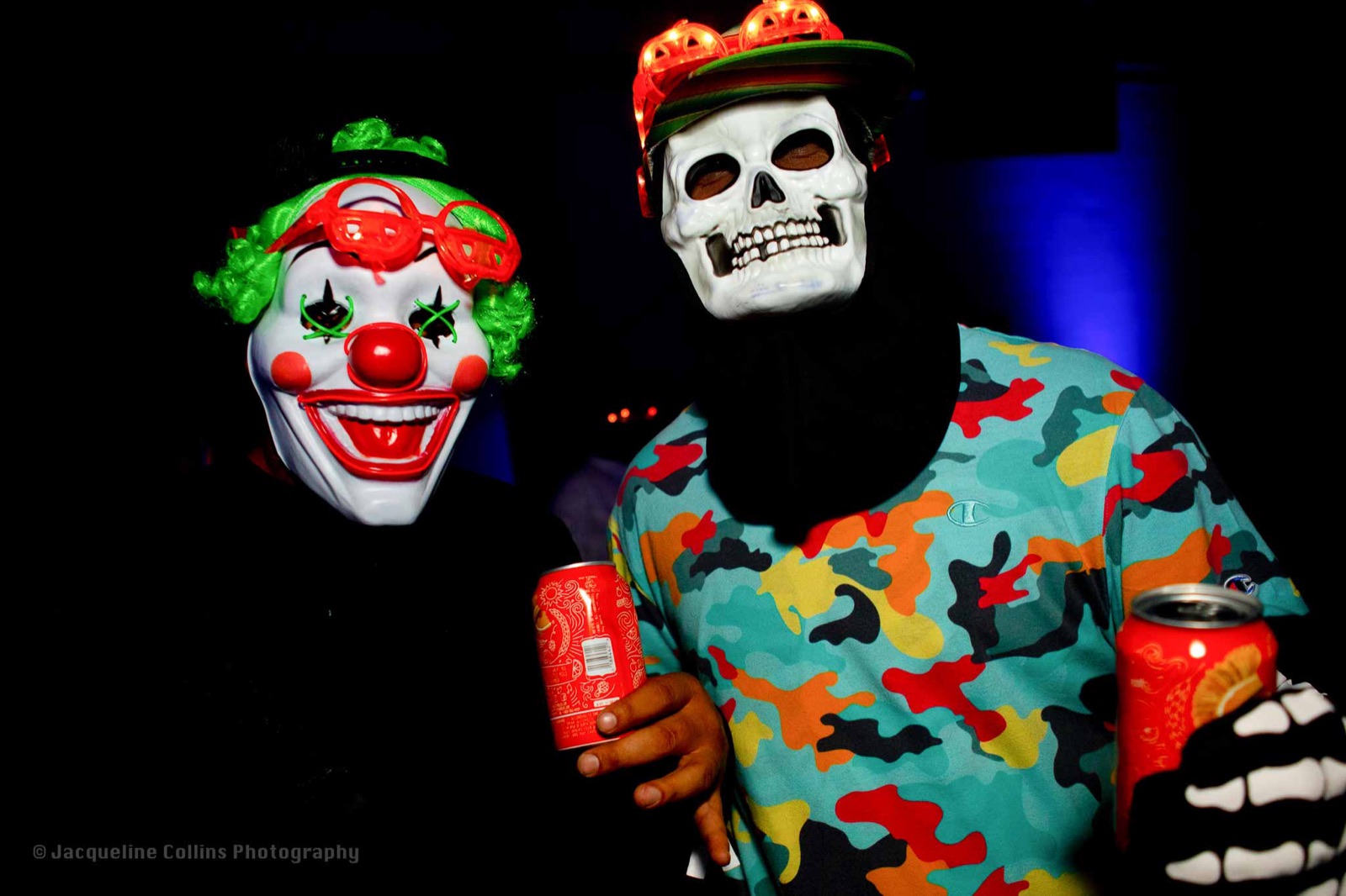 Guests in bold Halloween costumes at Coloween, the Denver Halloween Party