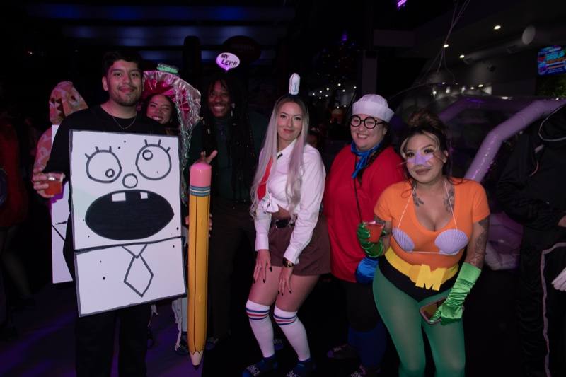The SpongeBob crew brought DoodleBob and his giant pencil at Coloween 2025 in Colorado